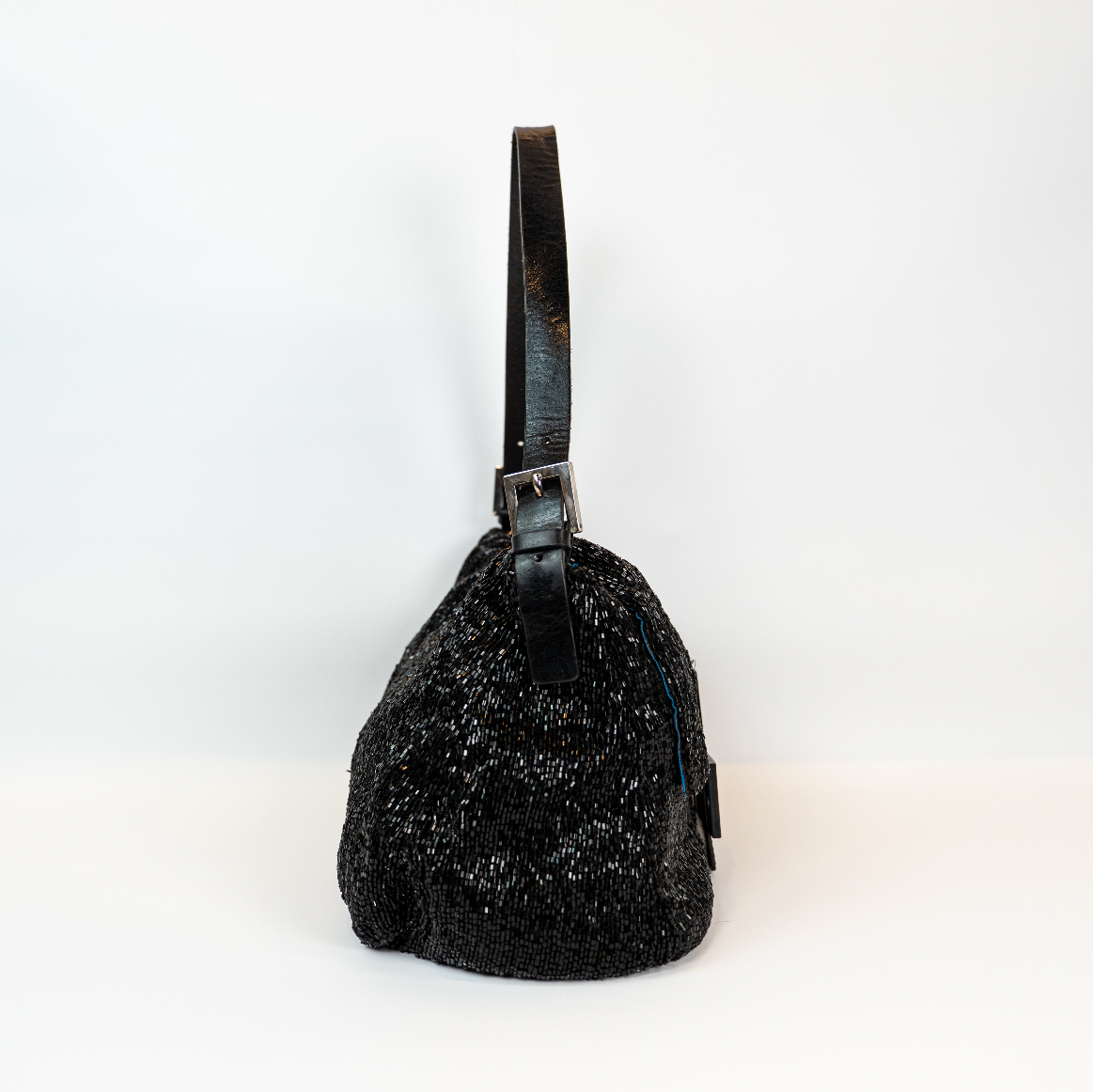 Fendi Black Beaded Mamma Baguette