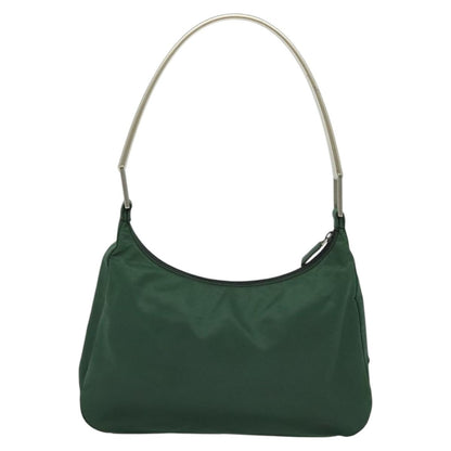 Nylon Green Shoulder Bag
