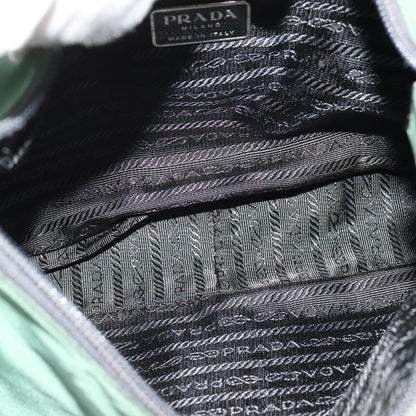 Nylon Green Shoulder Bag