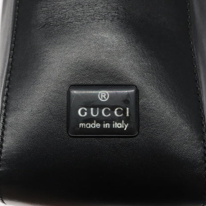 Early 2000s Gucci Black Leather Shoulder Bag