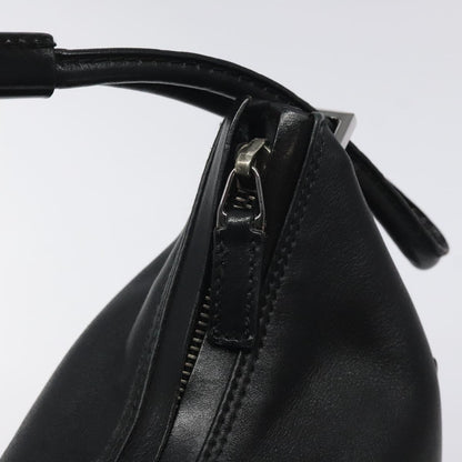 Early 2000s Gucci Black Leather Shoulder Bag