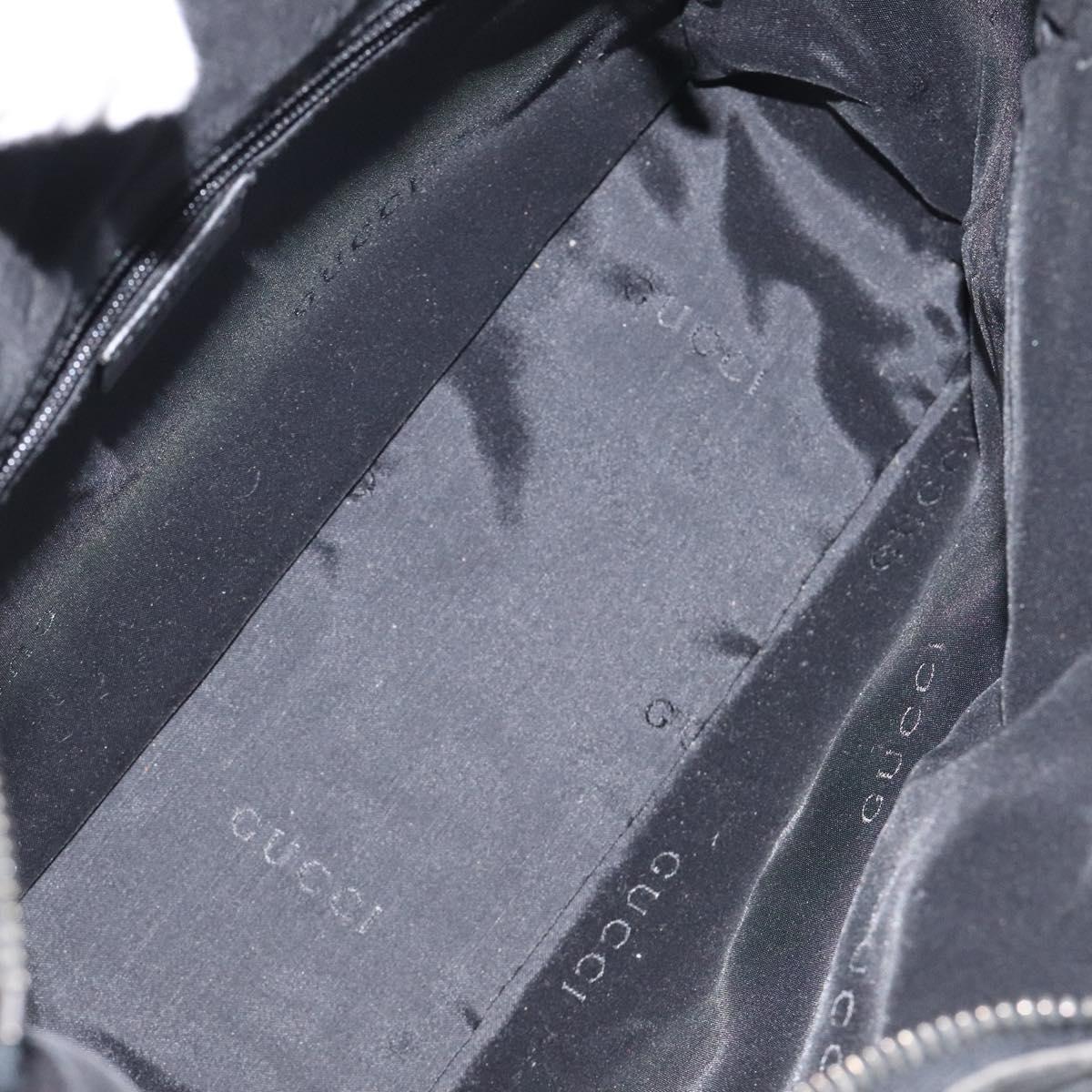 Early 2000s Gucci Black Leather Shoulder Bag