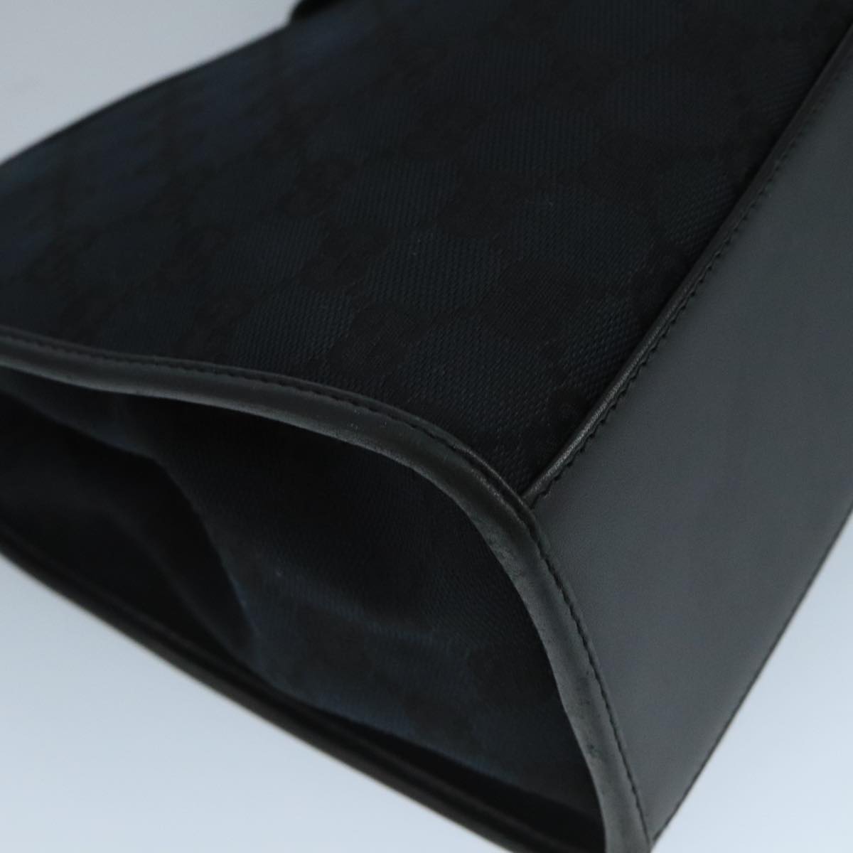 Jackie GG Canvas Hand Bag Black