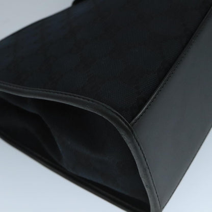 Jackie GG Canvas Hand Bag Black