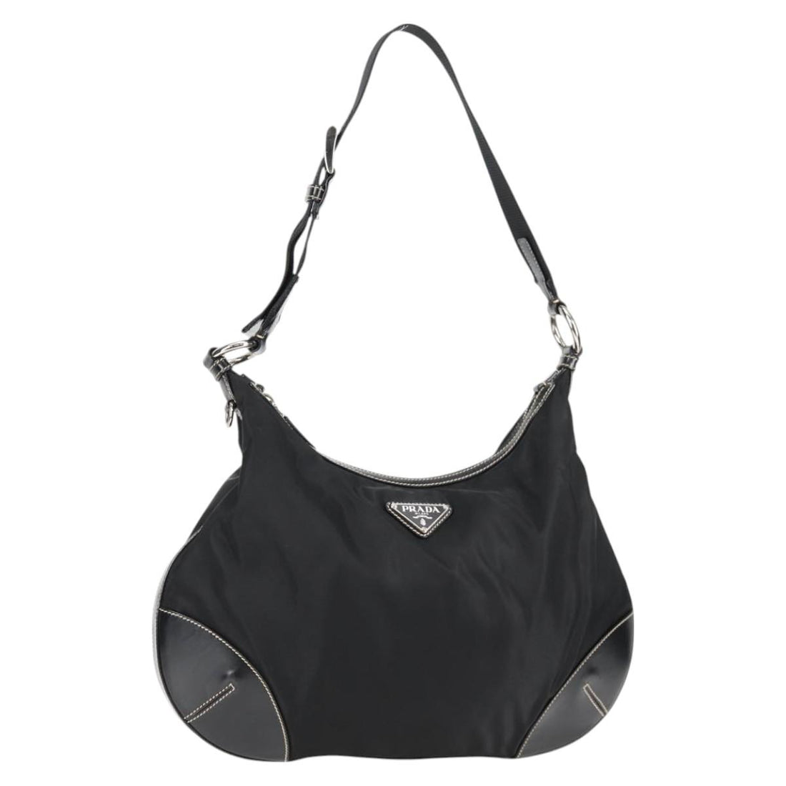 Shoulder Bag Nylon Leather