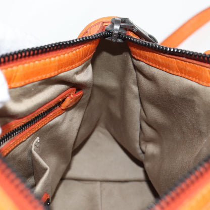 Orange Leather 2-Way Bag